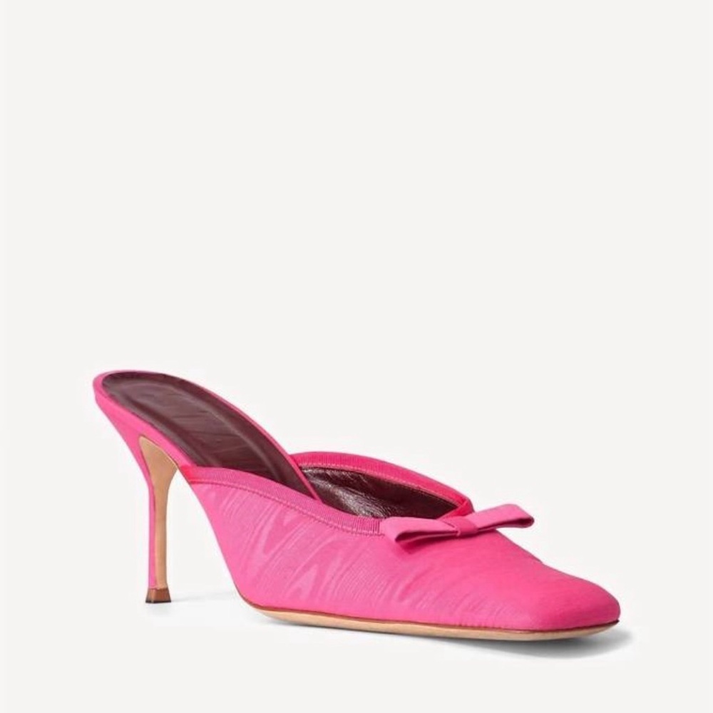 Worn Once STAUD karine moire pump mule in lollipop - 37